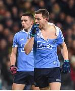 4 March 2017; Niall Scully, left, and Dean Rock of Dublin during the Allianz Football League Division 1 Round 4 match between Dublin and Mayo at Croke Park in Dublin. Photo by David Fitzgerald/Sportsfile