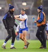 4 March 2017; Waterford selector Dan Shanahan speaks to Jake Dillon of Waterford on the field during the Allianz Hurling League Division 1A Round 3 match between Dublin and Waterford at Croke Park in Dublin. Photo by David Fitzgerald/Sportsfile