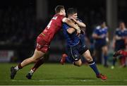 4 March 2017; Luke McGrath of Leinster is tackled by Tom Williams of Scarlets during the Guinness PRO12 Round 17 match between Leinster and Scarlets at the RDS Arena in Ballsbridge, Dublin. Photo by Stephen McCarthy/Sportsfile