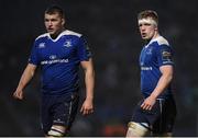 4 March 2017; Dan Leavy, right, and Ross Molony of Leinster during the Guinness PRO12 Round 17 match between Leinster and Scarlets at the RDS Arena in Ballsbridge, Dublin. Photo by Stephen McCarthy/Sportsfile