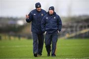 5 March 2017; Roscommon selector Liam McHale, left, and goalkeeping coach Declan O'Keeffe walk the pitch before the Allianz Football League Division 1 Round 4 match between Roscommon and Kerry at Dr Hyde Park in Roscommon. Photo by Stephen McCarthy/Sportsfile