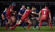 4 March 2017; Ross Molony of Leinster is tackled by Tom Price of Scarlets during the Guinness PRO12 Round 17 match between Leinster and Scarlets at the RDS Arena in Ballsbridge, Dublin. Photo by Stephen McCarthy/Sportsfile