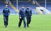 5 March 2017; The Clare managment team of, from left, selector Donal Og Cusack with joint managers Donal Moloney and Gerry O'Connor before the Allianz Hurling League Division 1A Round 3 match between Tipperary and Clare at Semple Stadium in Thurles, Co Tipperary. Photo by Matt Browne/Sportsfile