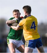 5 March 2017; Barry John Keane of Kerry in action against Niall McInerney of Roscommon during the Allianz Football League Division 1 Round 4 match between Roscommon and Kerry at Dr Hyde Park in Roscommon. Photo by Stephen McCarthy/Sportsfile