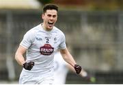 5 March 2017; Mick O'Grady of Kildare celebrates a goal by team-mate Daniel Flynn during the Allianz Football League Division 2 Round 4 match between Kildare and Fermanagh at St Conleth's Park in Newbridge, Co Kildare. Photo by Piaras Ó Mídheach/Sportsfile