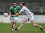 5 March 2017; Johnny Byrne of Kildare in action against Paul McCusker of Fermanagh during the Allianz Football League Division 2 Round 4 match between Kildare and Fermanagh at St Conleth's Park in Newbridge, Co Kildare. Photo by Piaras Ó Mídheach/Sportsfile