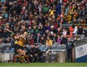 5 March 2017; Ciara Quirke of Myshall scores a point for her side during the AIB All-Ireland Intermediate Camogie Club Championship Final game between Myshall and Eglish at Croke Park in Dublin. Photo by Seb Daly/Sportsfile