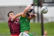 5 March 2017; Bryan Menton of Meath in action against Paul Conroy of Galway during the Allianz Football League Division 2 Round 4 match between Meath and Galway at Páirc Tailteann in Navan, Co Meath. Photo by Ramsey Cardy/Sportsfile