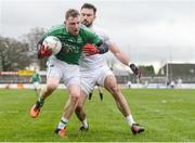 5 March 2017; Aidan Breen of Fermanagh in action against Fergal Conway of Kildare during the Allianz Football League Division 2 Round 4 match between Kildare and Fermanagh at St Conleth's Park in Newbridge, Co Kildare. Photo by Piaras Ó Mídheach/Sportsfile
