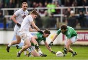 5 March 2017; Eóin Donnelly, left, and Declan McCusker of Fermanagh in action against Kevin Feely and Tommy Moolick, behind, of Kildare during the Allianz Football League Division 2 Round 4 match between Kildare and Fermanagh at St Conleth's Park in Newbridge, Co Kildare. Photo by Piaras Ó Mídheach/Sportsfile