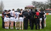 5 March 2017; Kildare players in a huddle after the Allianz Football League Division 2 Round 4 match between Kildare and Fermanagh at St Conleth's Park in Newbridge, Co Kildare. Photo by Piaras Ó Mídheach/Sportsfile