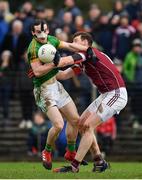 5 March 2017; Cillian O'Sullivan of Meath is tackled by Thomas Flynn of Galway during the Allianz Football League Division 2 Round 4 match between Meath and Galway at Páirc Tailteann in Navan, Co Meath. Photo by Ramsey Cardy/Sportsfile