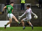 5 March 2017; Donal Lenihan of Meath has a shot at goal saved by Rory Lavelle of Galway during the Allianz Football League Division 2 Round 4 match between Meath and Galway at Páirc Tailteann in Navan, Co Meath. Photo by Ramsey Cardy/Sportsfile