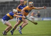 5 March 2017; Aaron Cunningham of Clare in action against Joe O'Dwyer of Tipperary during the Allianz Hurling League Division 1A Round 3 match between Tipperary and Clare at Semple Stadium in Thurles, Co Tipperary. Photo by Matt Browne/Sportsfile