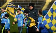 5 March 2017; Roscommon manager Kevin McStay stands amongst the flag bearers before the Allianz Football League Division 1 Round 4 match between Roscommon and Kerry at Dr Hyde Park in Roscommon. Photo by Stephen McCarthy/Sportsfile