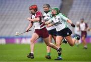 5 March 2017; Therese Mellon of Slaughtneil in action against Sarah Spellman of Sarsfields during the AIB All-Ireland Senior Camogie Club Championship Final game between Sarsfields and Slaughtneil at Croke Park in Dublin. Photo by Seb Daly/Sportsfile