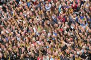 7 August 2011; Supporters of both teams watct the GAA Hurling All-Ireland Senior Championship Semi-Fina from the Hogan stand. Kilkenny v Waterford, Croke Park, Dublin. Picture credit: Ray McManus / SPORTSFILE