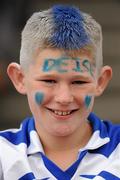 7 August 2011; Daniel Fiddis, aged 11, from Carrick-on-Suir, and supporting Waterford before the GAA Hurling All-Ireland Senior Championship Semi-Final, Kilkenny v Waterford, Croke Park, Dublin. Picture credit: Ray McManus / SPORTSFILE