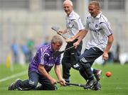 7 August 2011; Action from the GAA Camán Abú Exhibition game. Croke Park, Dublin. Picture credit: Brendan Moran / SPORTSFILE