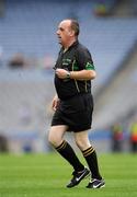 7 August 2011; The referee during the GAA Camán Abœ Exhibition. Croke Park, Dublin. Picture credit: Ray McManus / SPORTSFILE