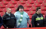 13 March 2002; Shamrock Rovers supporters during the Eircom League Premier Division match between Cork City and Shamrock Rovers at Turners cross in Cork. Photo by David Maher/Sportsfile