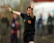 18 March 2002; Referee Willie Barrett during the Allianz National Hurling League Division 1A Round 3 match between Galway and Clare at Duggan Park in Ballinasloe, Galway. Photo by Ray McManus/Sportsfile