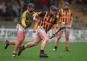 18 March 2002; Pat Tennyson of Kilkenny in action against Fergus McMahon of Meath during the Allianz National Hurling League Division 1A Round 3 match between Kilkenny and Meath at Nowlan Park in Kilkenny. Photo by Damien Eagers/Sportsfile