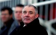 13 March 2002; Shamrock Rovers chairman Joe Colwell watches on during the Eircom League Premier Division match between Cork City and Shamrock Rovers at Turners cross in Cork. Photo by David Maher/Sportsfile