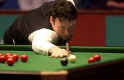 20 March 2002; Jimmy White during the Irish Snooker Masters Championship match between Matthew Stevens and Jimmy White at the Citywest Hotel in Saggart, Dublin. Photo by Damien Eagers/Sportsfile