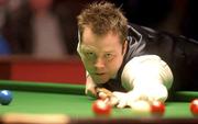 22 March 2002; John Higgins during the Irish Snooker Masters Championship Quarter Final match between Stephen Hendry and John Higgins at the Citywest Hotel in Saggart, Dublin. Photo by Brendan Moran/Sportsfile