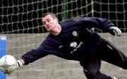 25 March 2002; Shay Given during a Republic of Ireland squad training session at John Hyland Park in Baldonnel, Dublin. Photo by David Maher/Sportsfile