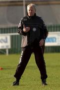 25 March 2002; Denmark coach Morten Olsen during a Denmark squad training session at Bluebell United in Dublin. Photo by Damien Eagers/Sportsfile