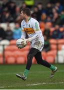 5 March 2017; Offaly goalkeeper Ken Garry during the Allianz Football League Division 3 Round 4 match between Armagh and Offaly held at the Athletic grounds, in Armagh. Photo by Philip Fitzpatrick/Sportsfile