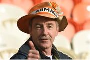5 March 2017; Armagh fan Jim Martin from Lugan during the Allianz Football League Division 3 Round 4 match between Armagh and Offaly held at the Athletic grounds, in Armagh. Photo by Philip Fitzpatrick/Sportsfile