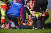 5 March 2017; Oisin O'Brien of Clare receives treatment on the pitch during the Allianz Hurling League Division 1A Round 3 match between Tipperary and Clare at Semple Stadium in Thurles, Co Tipperary. Photo by Matt Browne/Sportsfile