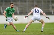 5 March 2017; Ryan McCluskey of Fermanagh in action against Cathal McNally of Kildare during the Allianz Football League Division 2 Round 4 match between Kildare and Fermanagh at St Conleth's Park in Newbridge, Co Kildare. Photo by Piaras Ó Mídheach/Sportsfile