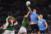 4 March 2017; Michael Darragh Macauley of Dublin in action against Tom Parsons of Mayo during the Allianz Football League Division 1 Round 4 match between Dublin and Mayo at Croke Park in Dublin. Photo by Brendan Moran/Sportsfile
