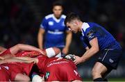 4 March 2017; Luke McGrath of Leinster during the Guinness PRO12 Round 17 match between Leinster and Scarlets at the RDS Arena in Ballsbridge, Dublin. Photo by Ramsey Cardy/Sportsfile