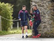 6 March 2017; Conor Murray, left, and Simon Zebo of Ireland prior to squad training at Carton House in Maynooth, Co. Kildare. Photo by Seb Daly/Sportsfile