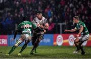 3 March 2017; Marcell Coetzee of Ulster in action against Ian McKinley of Benetton Treviso during the Guinness PRO12 Round 17 match between Ulster and Benetton Treviso at the Kingspan Stadium in Belfast. Photo by Ramsey Cardy/Sportsfile