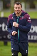 6 March 2017; Tommy Bowe of Ireland arrives prior to squad training at Carton House in Maynooth, Co. Kildare. Photo by Seb Daly/Sportsfile