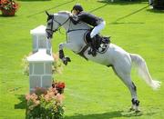 3 August 2011; Conor Swail, Ireland, competing on Coultard 2, during the Irish Sports Council Classic. Dublin Horse Show 2011, RDS, Ballsbridge, Dublin. Picture credit: Barry Cregg / SPORTSFILE