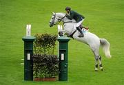3 August 2011; Peter Smyth, Ireland, competing on Hermoine IV, during the Irish Sports Council Classic. Dublin Horse Show 2011, RDS, Ballsbridge, Dublin. Picture credit: Barry Cregg / SPORTSFILE