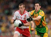 17 July 2011; Michael Bateson, Derry, in action against Mark McHugh, Donegal. Ulster GAA Football Senior Championship Final, Derry v Donegal, St Tiernach's Park, Clones, Co. Monaghan. Picture credit: Brendan Moran / SPORTSFILE