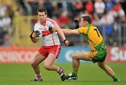 17 July 2011; James Kielt, Derry, in action against Kevin Cassidy, Donegal. Ulster GAA Football Senior Championship Final, Derry v Donegal, St Tiernach's Park, Clones, Co. Monaghan. Picture credit: Brendan Moran / SPORTSFILE