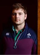 6 March 2017; Iain Henderson of Ireland poses for a portrait following a press conference at Carton House in Maynooth, Co. Kildare. Photo by Seb Daly/Sportsfile