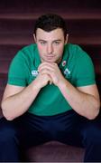 6 March 2017; Robbie Henshaw of Ireland poses for a portrait following a press conference at Carton House in Maynooth, Co. Kildare. Photo by Seb Daly/Sportsfile