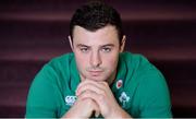 6 March 2017; Robbie Henshaw of Ireland poses for a portrait following a press conference at Carton House in Maynooth, Co. Kildare. Photo by Seb Daly/Sportsfile