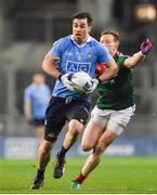 4 March 2017; Michael Darragh Macauley of Dublin in action against Donal Vaughan of Mayo during the Allianz Football League Division 1 Round 4 match between Dublin and Mayo at Croke Park in Dublin. Photo by David Fitzgerald/Sportsfile