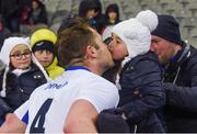 4 March 2017; Noel Connors of Waterford kisses Mia Quinlan in the crowd after the Allianz Hurling League Division 1A Round 3 match between Dublin and Waterford at Croke Park in Dublin. Photo by David Fitzgerald/Sportsfile